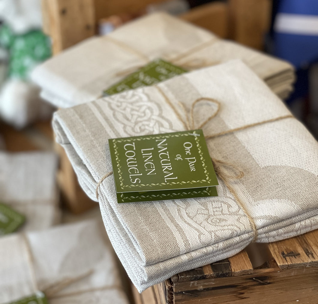 Irish Linen Tea Towels - 2 pak