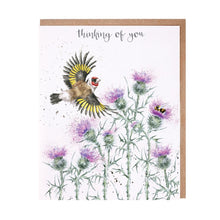 Load image into Gallery viewer, &#39;The Thistle Finch&#39; Thinking of You Card
