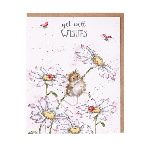 'Get Well Wishes' Mouse Card