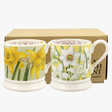 Load image into Gallery viewer, Daffodils &amp; Narcissus Set Of 2 1/2 Pint Mugs
