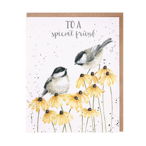 'Let Friendship Bloom' Chickadee Card