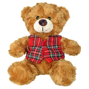 Teddy with Tartan Waistcoat