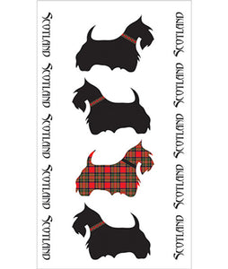 Scottie Dog Tea Towel