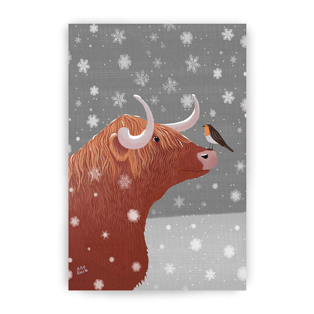 Ailsa Black Snowy Hairy Coo