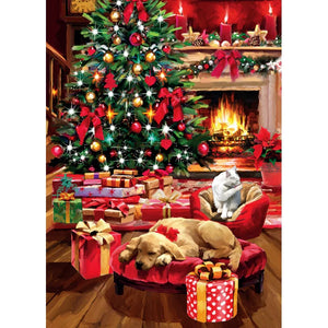 Christmas by the Fire - 1000pc Jigsaw Puzzle
