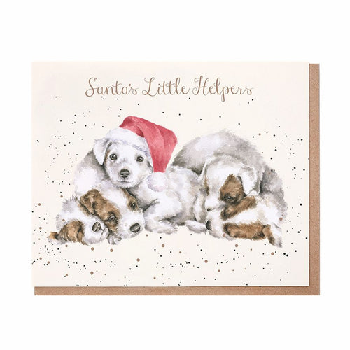 Wrendale 'Santa's Little Helper' Dog Christmas Card