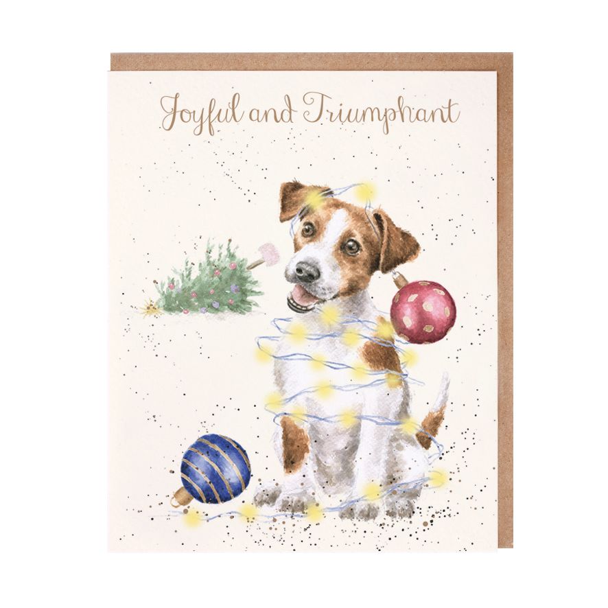 'Joyful and Triumphant' Jack Russell Card