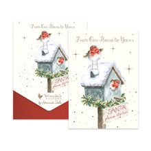 Load image into Gallery viewer, &#39;Please Stop Here&#39; Robin Christmas Card Pack
