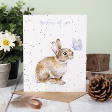 Load image into Gallery viewer, &#39;Holly Blue&#39; Rabbit Thinking of You Card
