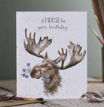 Load image into Gallery viewer, &#39;Melvin Moose&#39; Birthday Card
