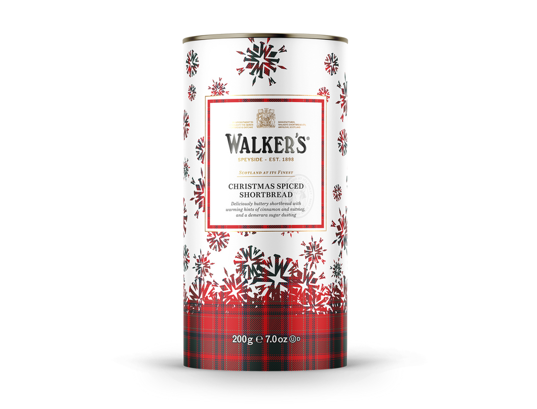 Walker's Christmas Spiced Shortbread Tube