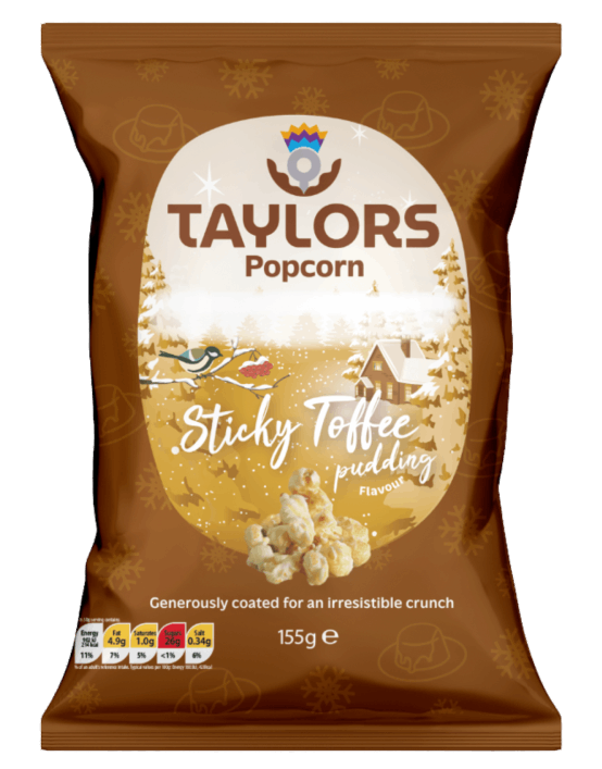 Taylors Sticky Toffee Popcorn 155g