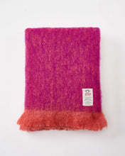 Load image into Gallery viewer, Avoca Fuchsia Contemporary Mohair Throw
