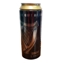 Load image into Gallery viewer, Guinness Harp Socks in Guinness Can
