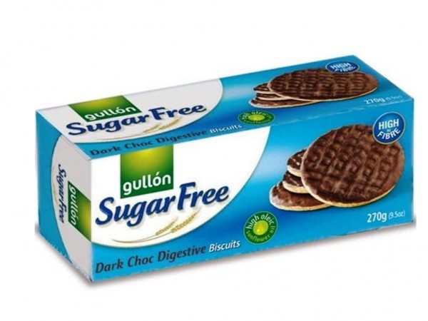 Gullon Sugar Free Choco Digestive Biscuits, 270g