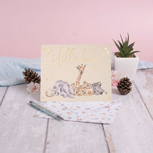 Load image into Gallery viewer, &#39;Litttle Savannah&#39; Hello Baby Card
