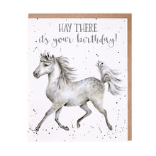 Load image into Gallery viewer, &#39;Hay There&#39; Horse Birthday Card
