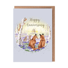 Load image into Gallery viewer, &#39;Bluebell Woods&#39; Fox Anniversary Card
