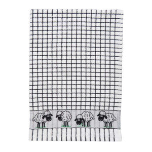 Poli-Dri Jacquard Sheep Tea Towel - 2 pak