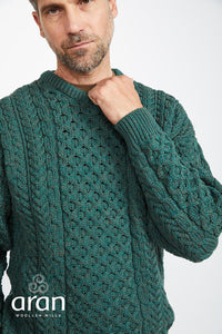 Traditional Merino Wool Aran Sweater