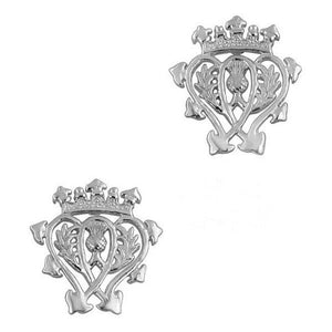 Scottish Luckenbooth Silver Stud Earrings