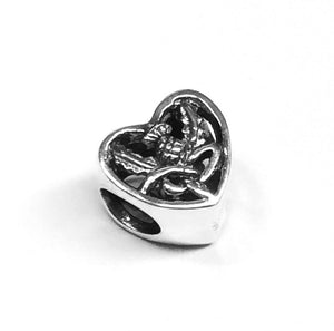 Outlander Inspired Silver Keepsake Heart Bead