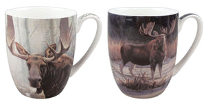 Bateman Moose Mug Pair