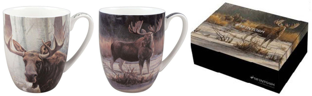 Bateman Moose Mug Pair