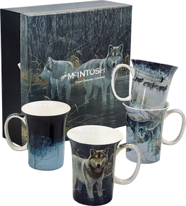 Bateman Wolves Set of 4 Mugs