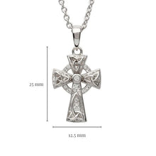 Load image into Gallery viewer, Celtic Trinity Knot Cross Embellished with Crystals
