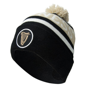 Guinness Black & White Premium Pom Beanie