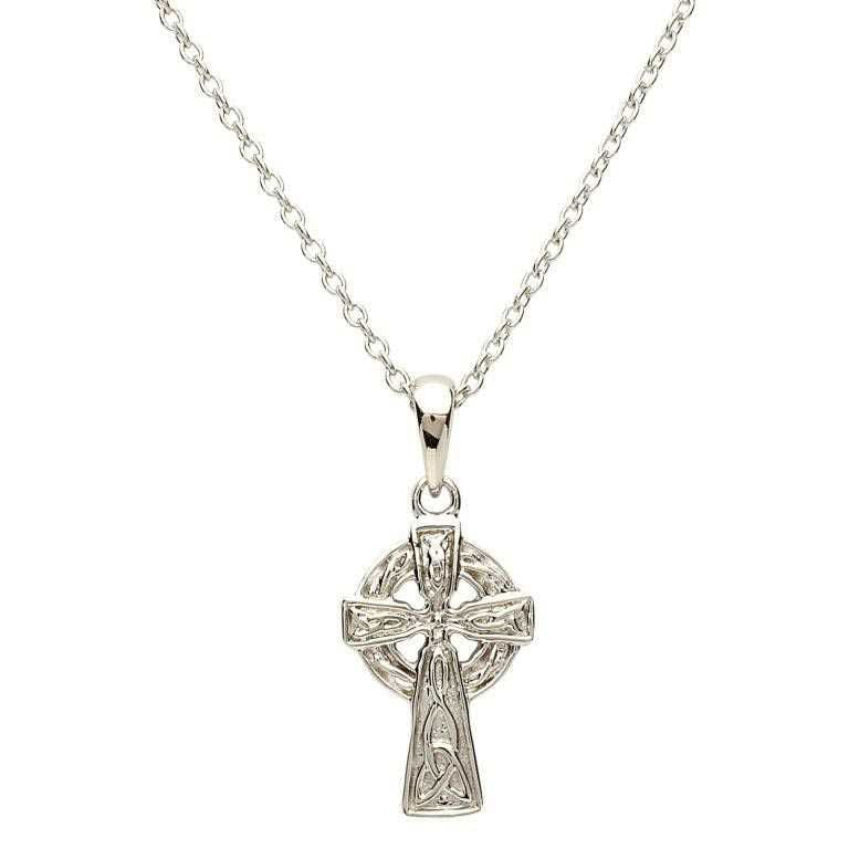 Shanore Celtic Trinity Knot Small Silver Cross
