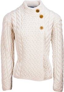 Asymmetrical Super Soft Merino Wool Cardigan