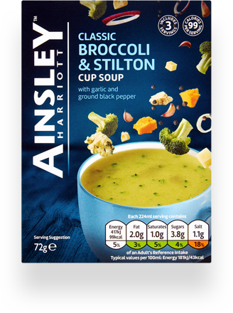Ainsley Broccoli & Stilton Cup Soup