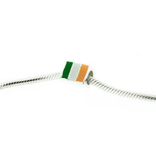 Load image into Gallery viewer, Irish Flag Silver Bead
