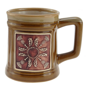 Thistle Stoneware Mug - Brown
