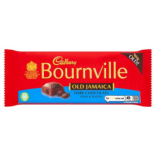 Cadbury Bournville Old Jamaica Dark Chocolate Bar