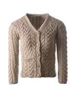 Load image into Gallery viewer, Scalloped V-Neck Merino Wool Cardigan
