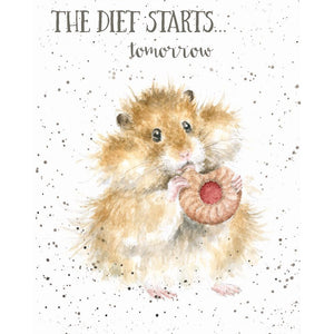 Wrendale Diet Starts Tomorrow Card