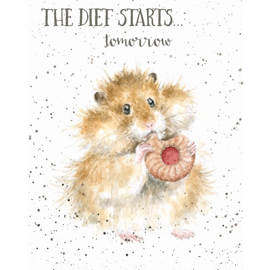 Wrendale Diet Starts Tomorrow Card