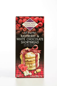Duncan's All Butter Raspberry & White Chocolate Shortbread