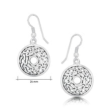 Load image into Gallery viewer, Celtic Drop Earrings in Sterling Silver
