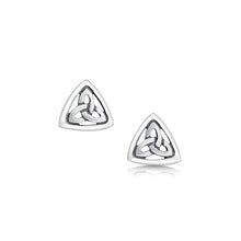 Load image into Gallery viewer, Book of Kells Trinity Knot Stud Earrings
