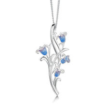 Load image into Gallery viewer, Bluebell 4-flower Pendant Necklace in Sterling Silver
