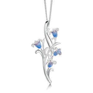 Bluebell 4-flower Pendant Necklace in Sterling Silver