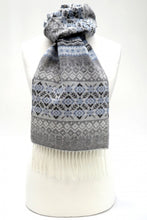 Load image into Gallery viewer, Calzeat Fairisle Scarf Bluebell
