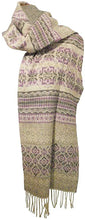 Load image into Gallery viewer, Calzeat Fairisle Scarf Orchid
