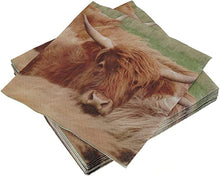 Load image into Gallery viewer, Highland Cow Napkins
