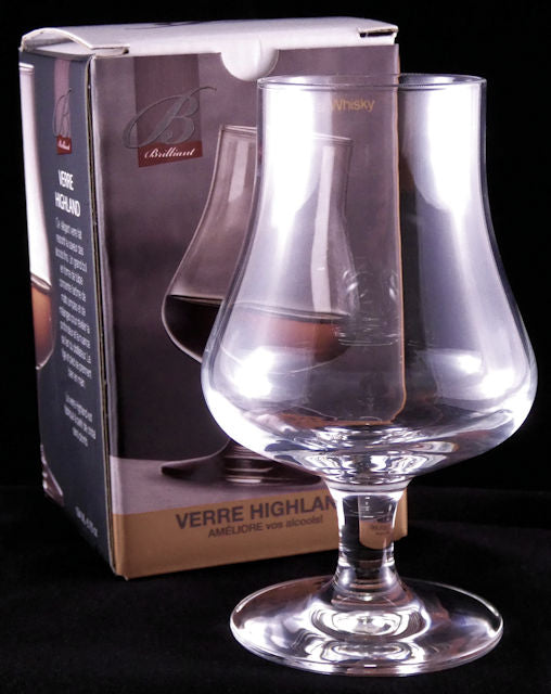 Brilliant - Highland Tasting Nosing Scotch Glass on a Short Stem