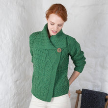 Load image into Gallery viewer, Merino Wool Patchwork One Button Sweater
